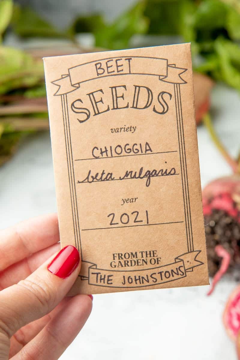 Tomato Seed Envelopes and Free Printable Label - Garden Therapy